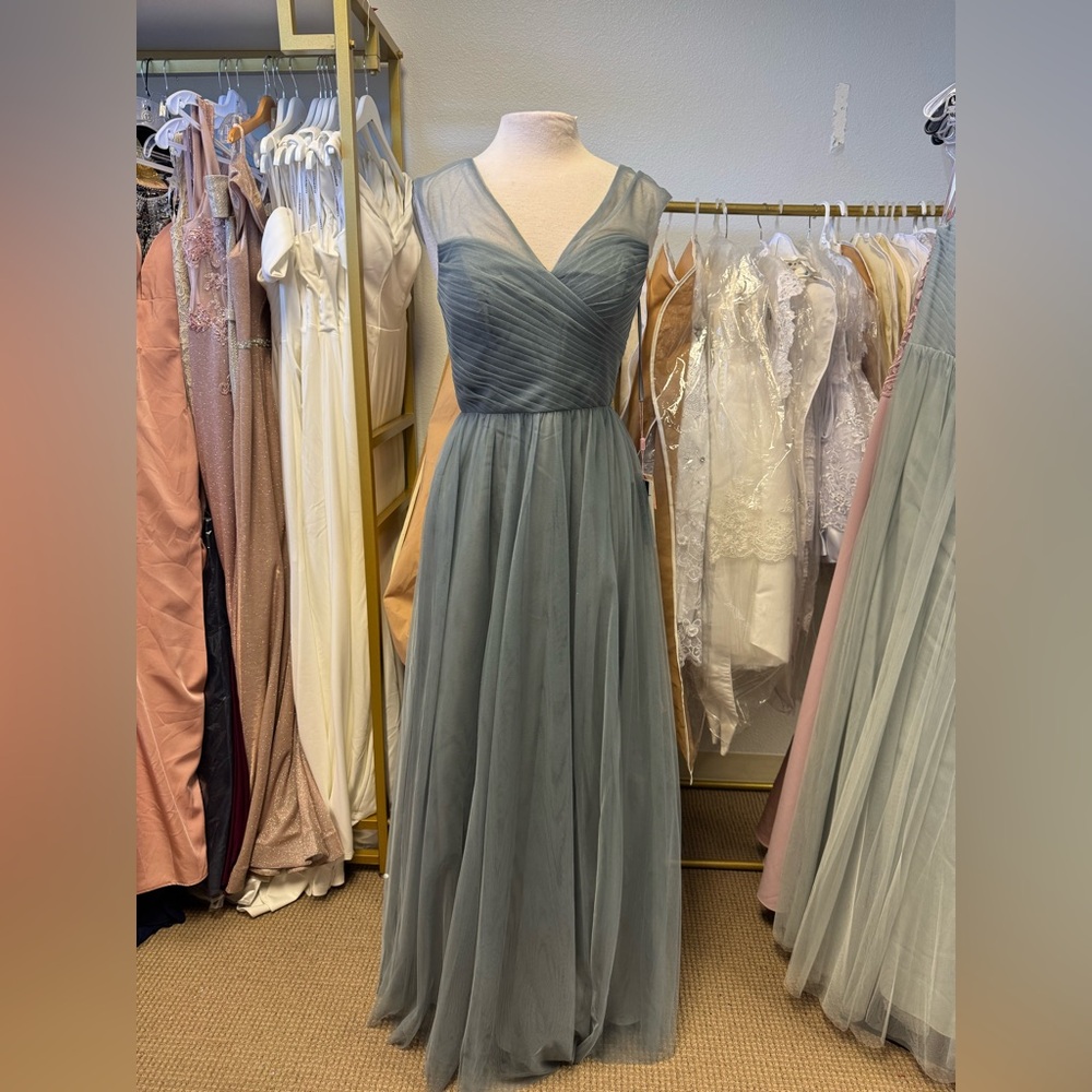 Elegant Paris Blue Evening Gown ET320